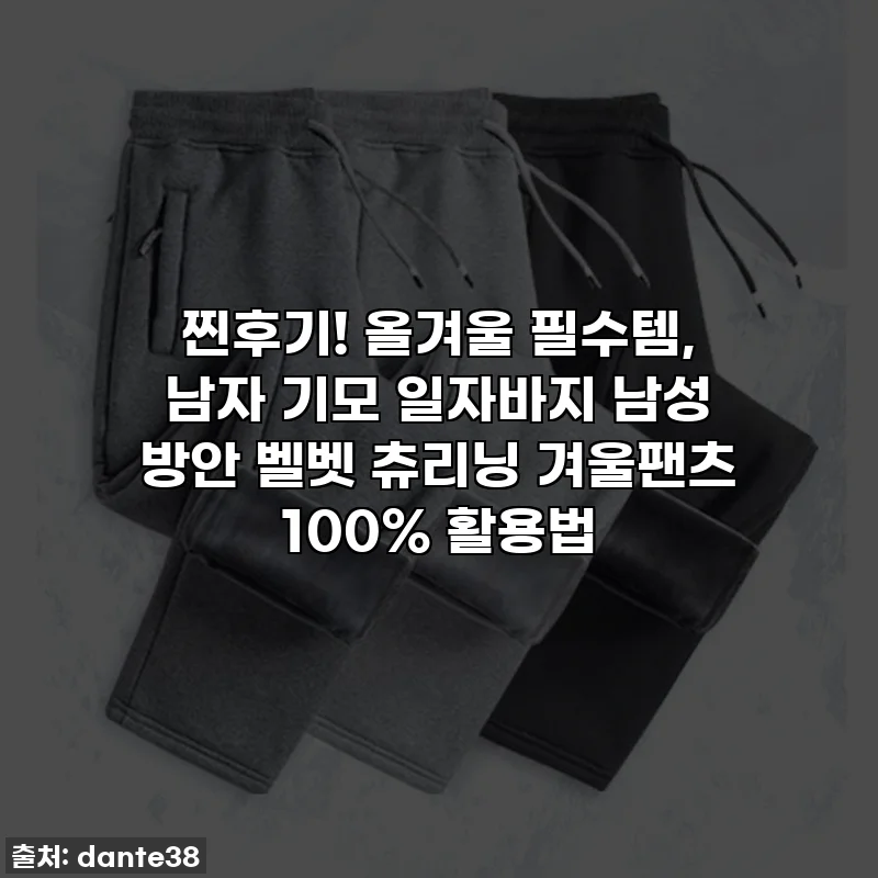 찐후기! 올겨울 필수템, 남자 기모 일자바지 남성 방안 벨벳 츄리닝 겨울팬츠 100% 활용법
