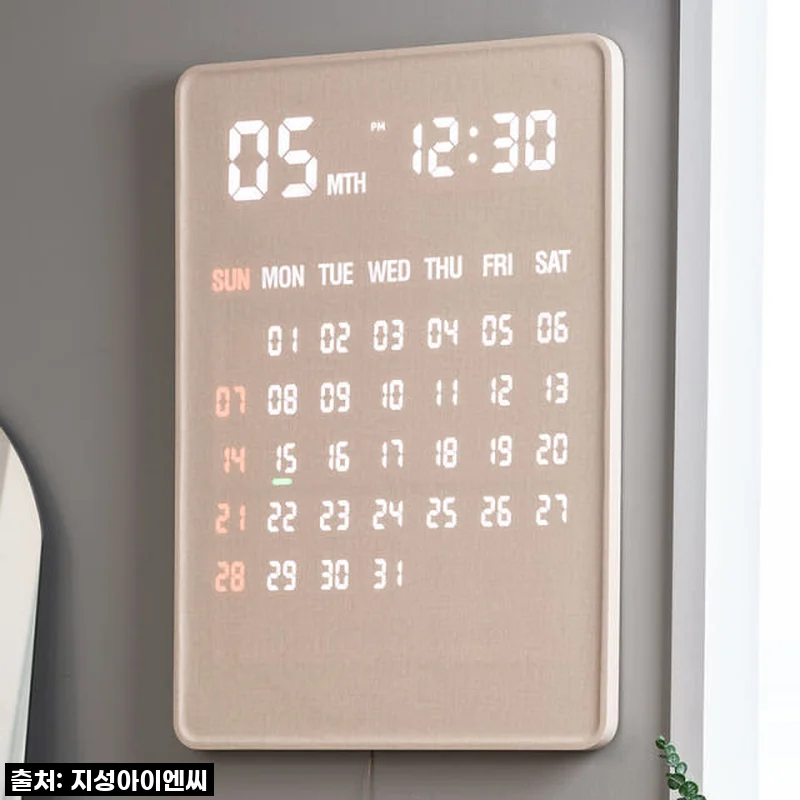 우리 집 거실이 갤러리로? 플라이토 자이언트 전자달력 LED 벽시계, 진짜 찐후기!