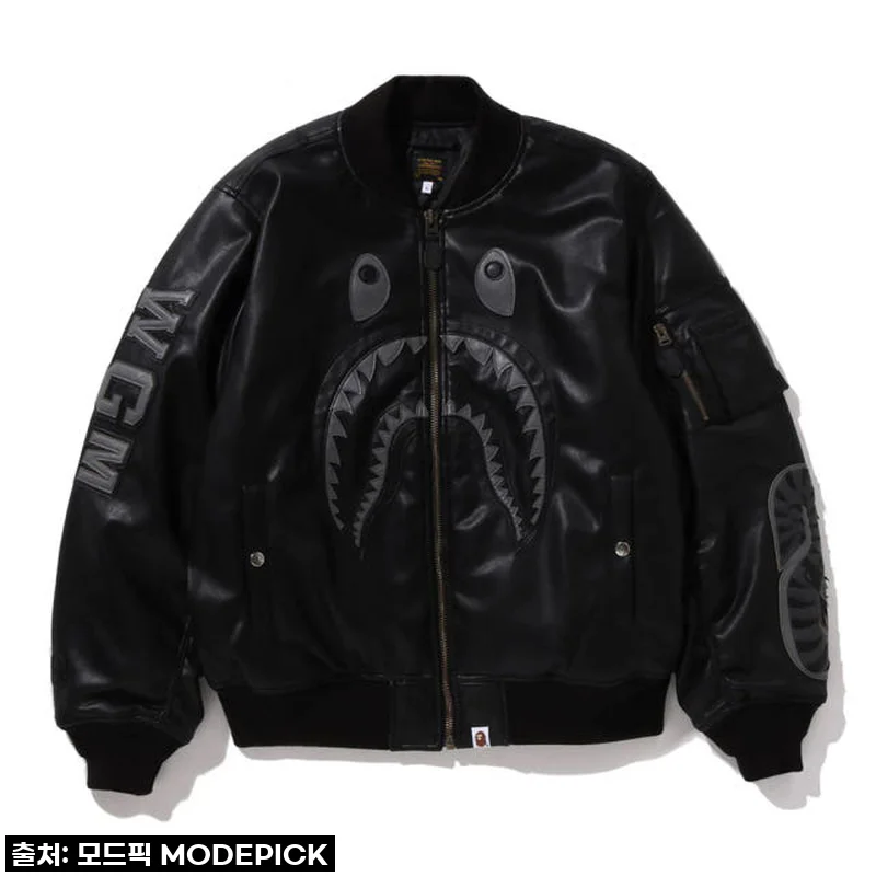 찐후기! 품절대란 BAPE 샤크 봄버 자켓, 이거 진짜 안 사면 후회한다니까요? (1L70-141-308)