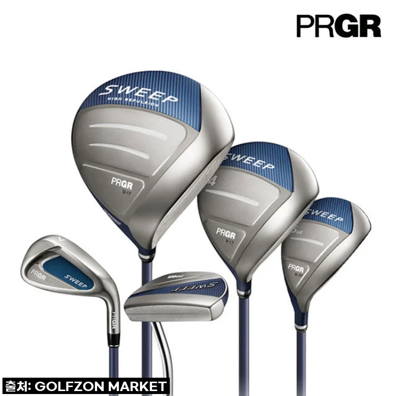 PRGR SWEEP M17 여성 클럽 풀세트 10pcs(드라이버+우드+유틸+6i+퍼터)