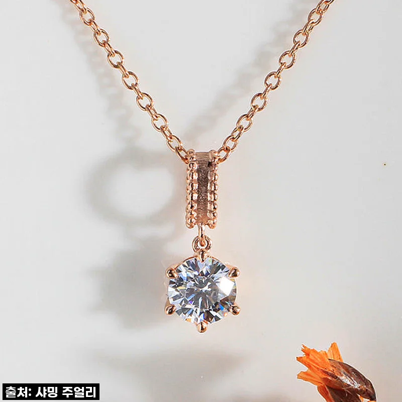 ✨10% 할인 찬스! 5부 다이아 목걸이, 로맨틱 홀리데이 선물로 딱이야!✨