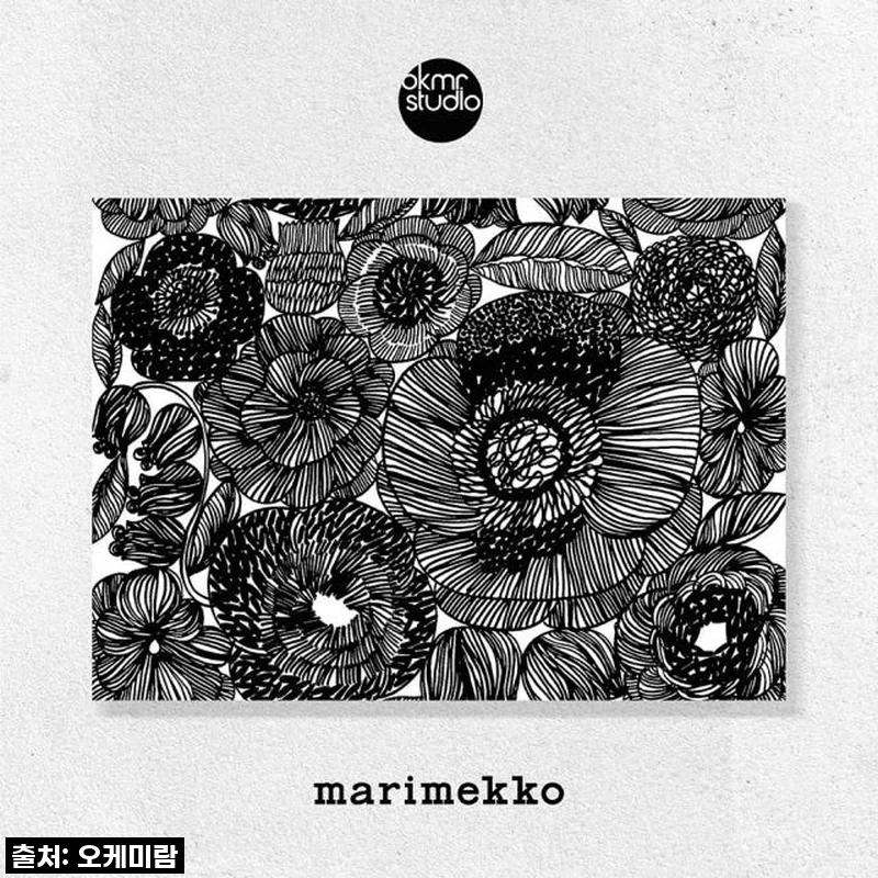 우리집 거실에 화사한 봄이 찾아왔어요! 마리메꼬 제라늄꽃 캔버스 액자 솔직 후기!