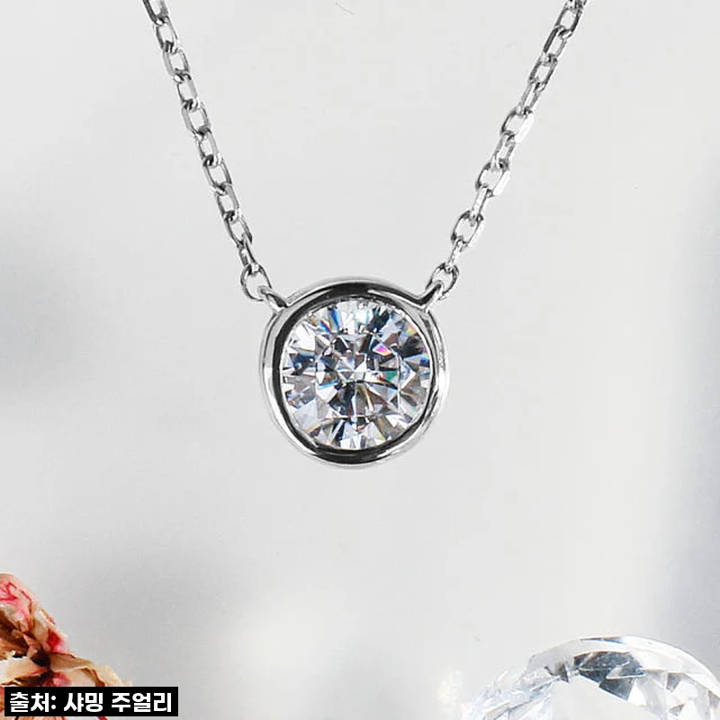 평생의 반짝임을 선물하세요! GIA 5부 다이아 목걸이, 제 마음을 훔친 베젤 세팅 찐후기