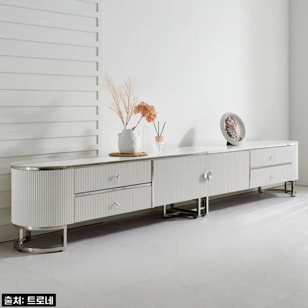 ✨ 드디어 우리 집 거실의 품격을 높이다! 이레나 세라믹 스테인레스 2단 거실장 솔직 후기 ✨