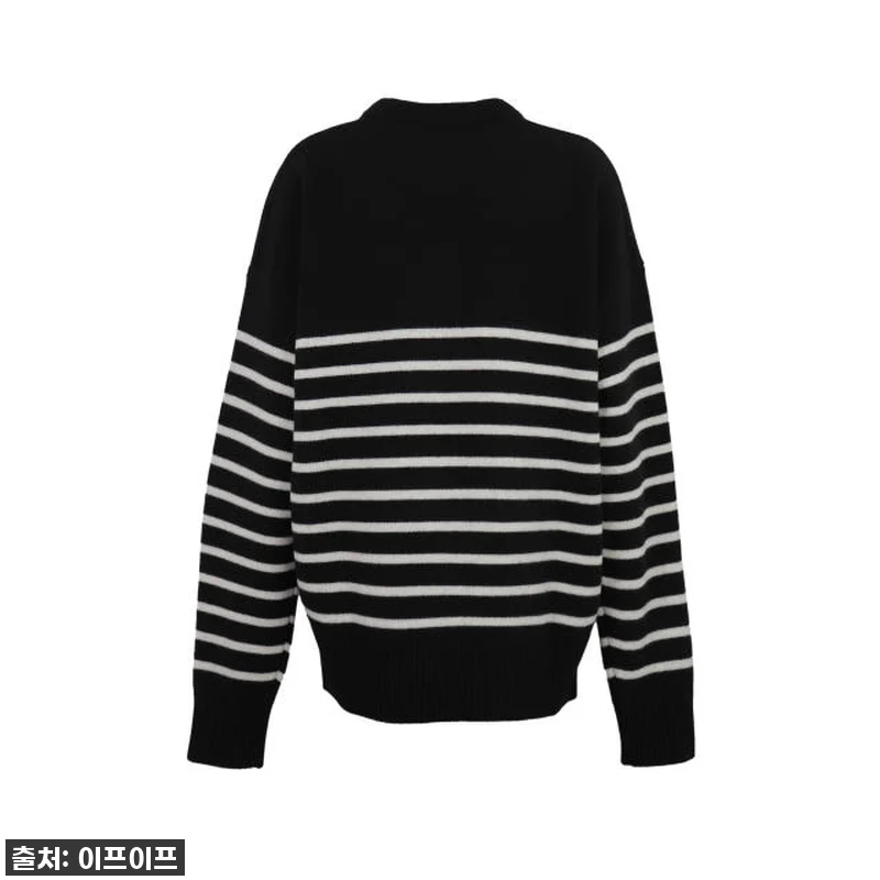 아미 빅하트 로고 스트라이프 울 니트 관련 이미지 1