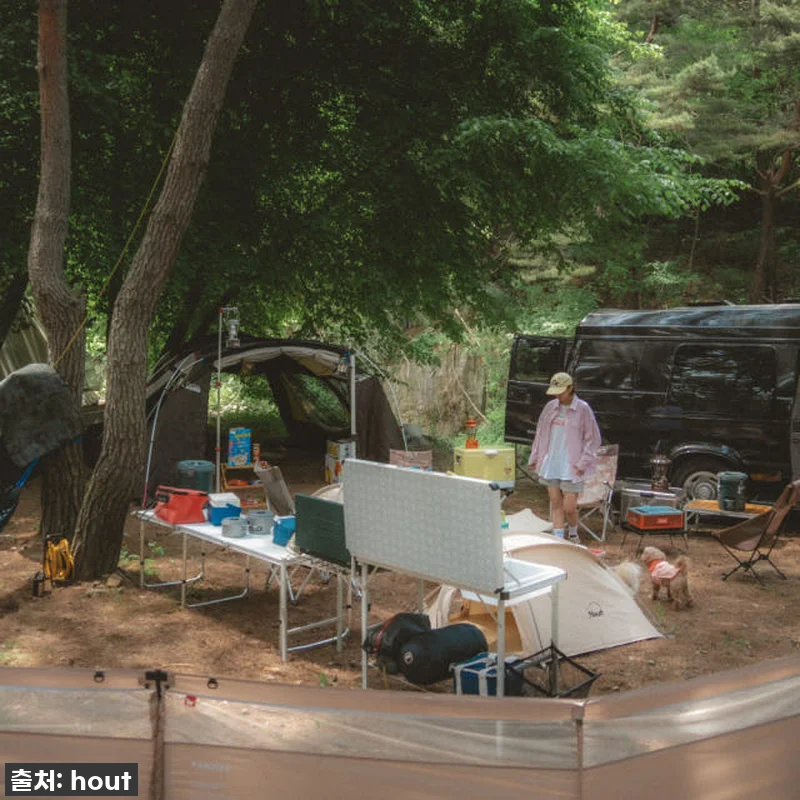 하웃 강아지 캠핑 울타리 반려동물 강 관련 이미지 1