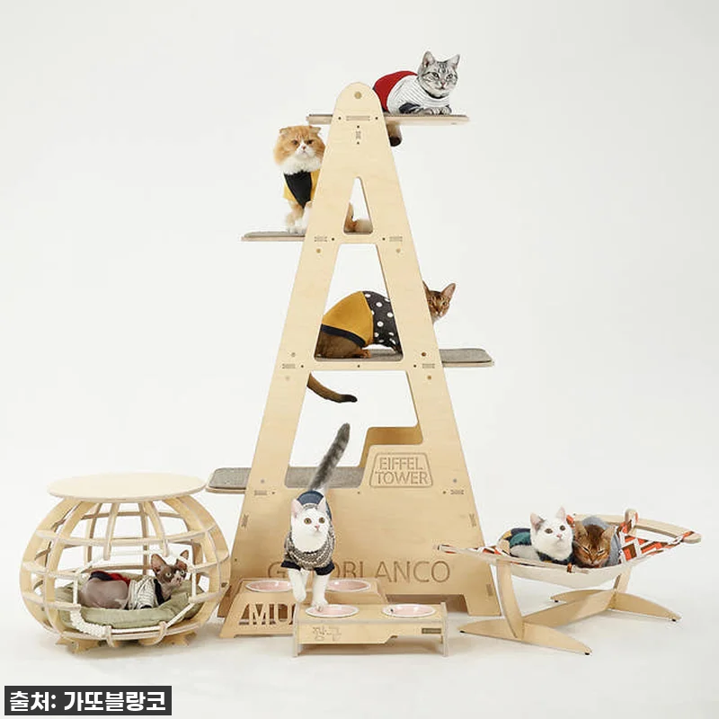 에펠 타워 원목 캣타워 관련 이미지 3