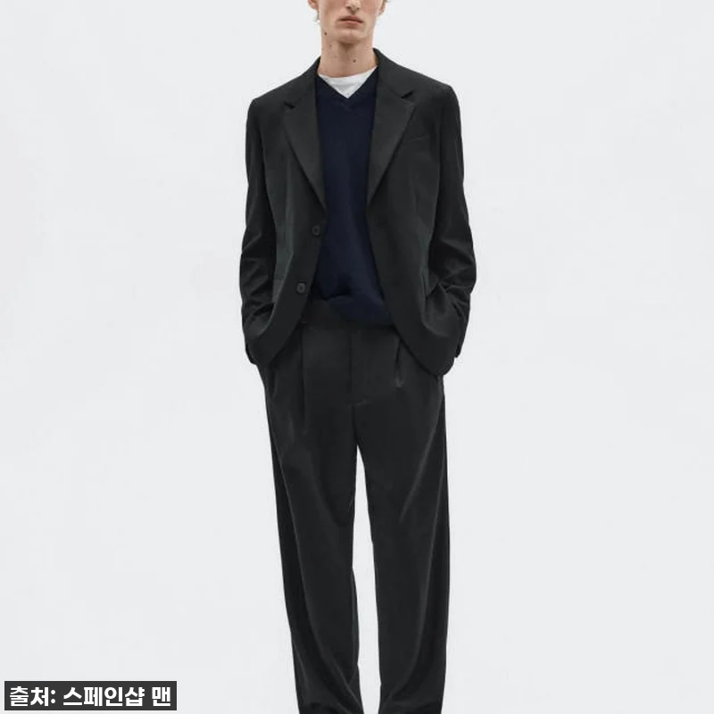 마시모두띠 플란넬 울 블렌드 수트 블 관련 이미지 5