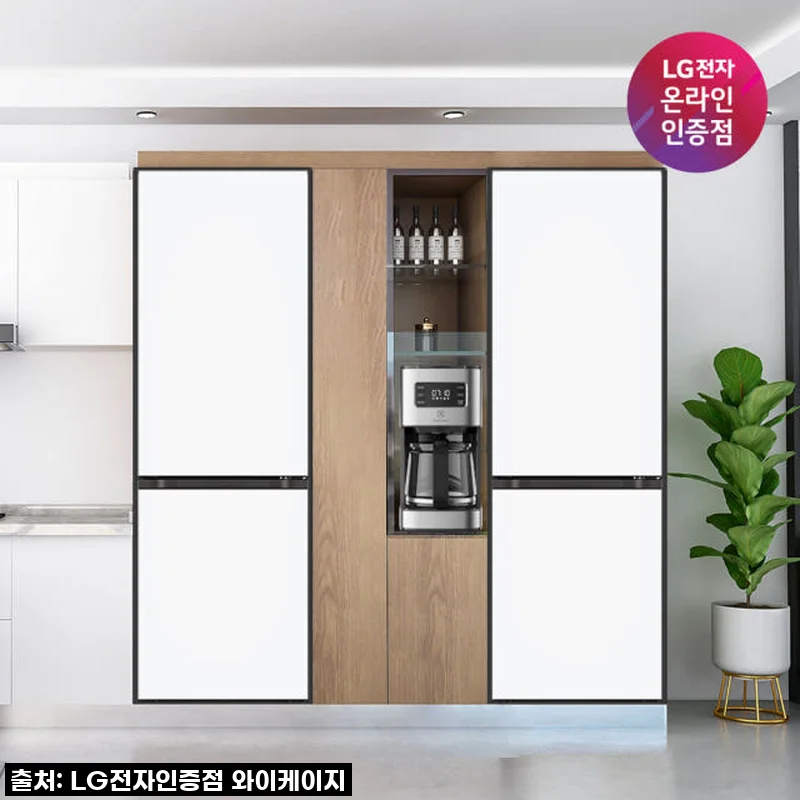 LG 오브제컬렉션 모던엣지 4도어 냉장고, 우리 집 주방에 찾아온 크림빛 로망!