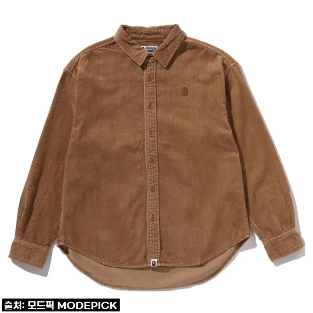 베이프 코듀로이 셔츠, 흔치 않은 멋과 포근함! ONE POINT HEAVY WASHED CORDUROY LS SHIRT 찐 활용기