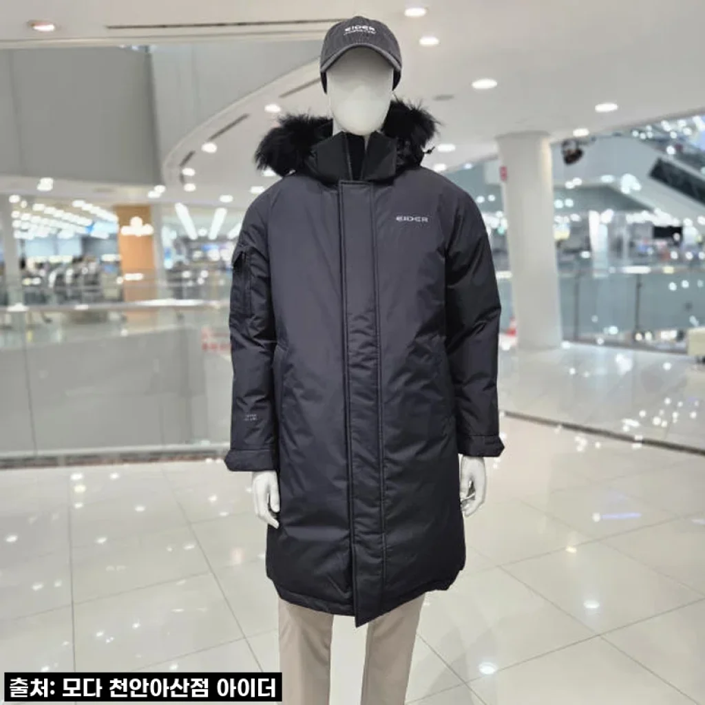 추운 겨울, 아이더 남성 롱 구스다운 캐시미어 코트 MW24559 직접 입어보니… 이 따뜻함, 정말 놀라워요!