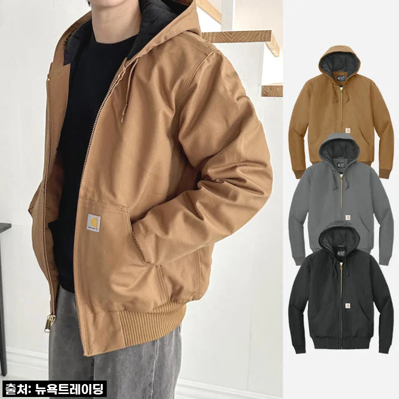 드디어 영입! 칼하트 덕 액티브 후드 자켓 J140, 내 가을겨울 데일리룩 완성템!