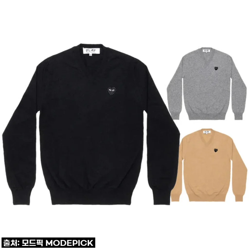 꼼데가르송 긴팔티 Unisex V-Neck Sweater AX-N804-051, 직접 써보니 이건 무조건이야!