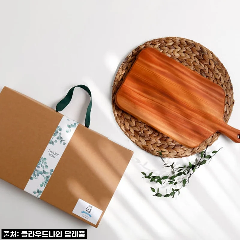 소규모 돌잔치 답례품 칠순 고급 돌 도마 단체선물 마호가니 손잡이 중 빠른출고