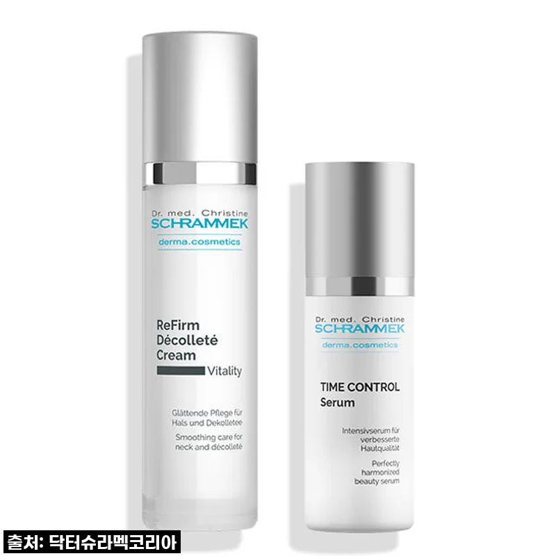 매끈하고 탄탄한 목과 데콜테, 닥터슈라멕 타임 컨트롤 리펌 세트로 다시 찾은 자신감!