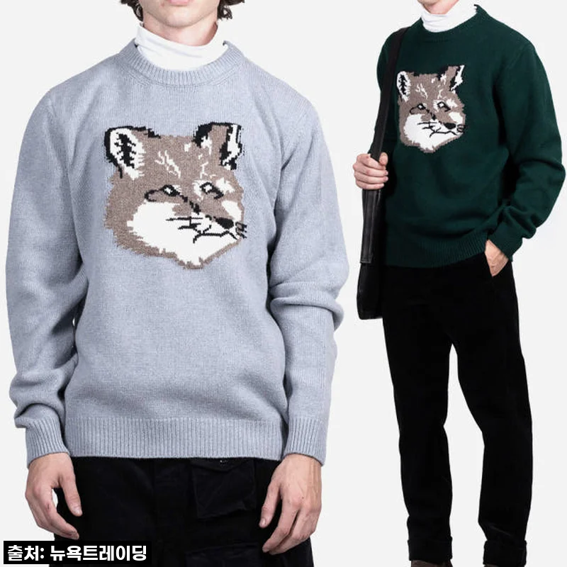 메종키츠네 빅 폭스 헤드 풀오버 니트, 직접 입어보니 왜 인기인지 알겠어요!