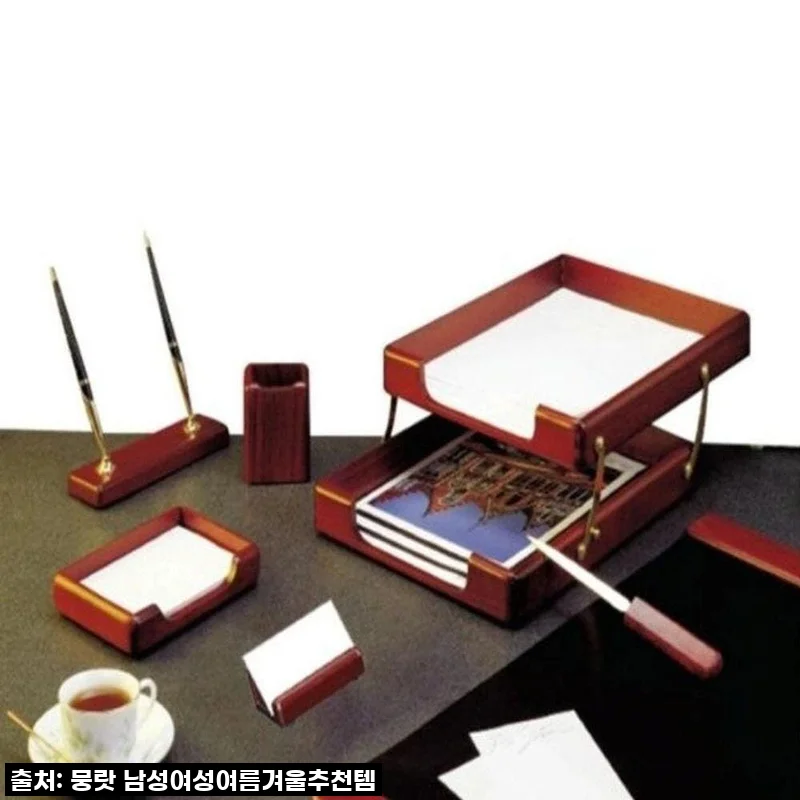 지저분한 책상은 이제 그만! '7종 데스크 원목 트레이'로 깔끔 여신 등극? 이건 진짜 물건이에요!
