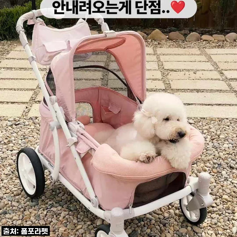 우리 댕댕이들 리무진 찾았다! 폼포라펫 디럭스 웨건, 진심 만족 사용 후기
