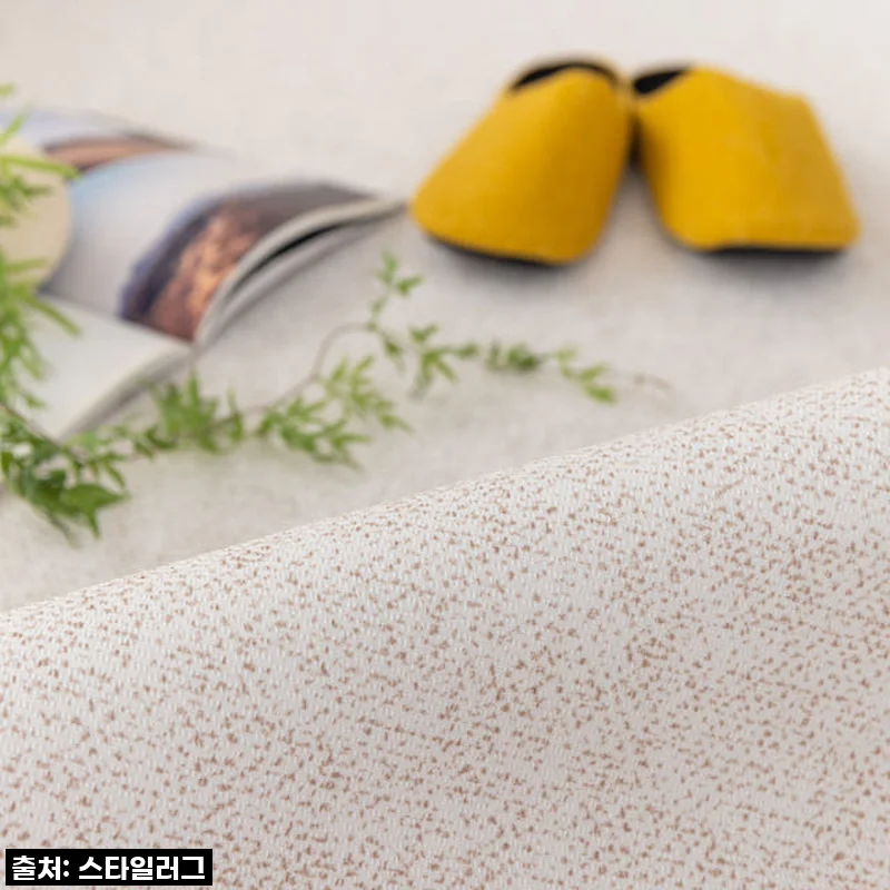 강아지매트 고양이 펫 미끄럼방지 매트 복도 거실 도트 아이보리, 300x200cm