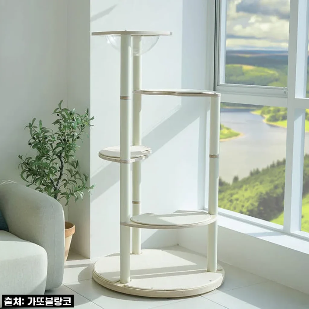 가또블랑코 아이언 루나 대형 캣타워 서클타입, 우리 집 냥이들의 드림하우스가 생겼어요!