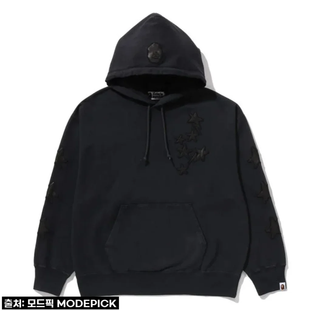 베이프 후드티 STA PATCH RELAXED FIT PULLOVER HOODIE, 솔직 구매 후기!