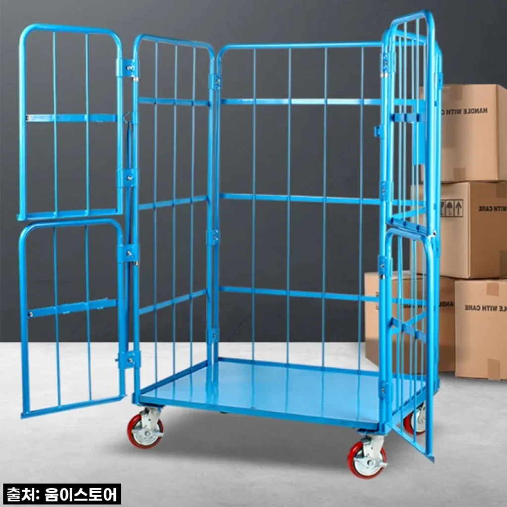 대형 4문형 롤테이너 운반 대차, 우리 집 '물류 고민'을 한방에 해결했어요!