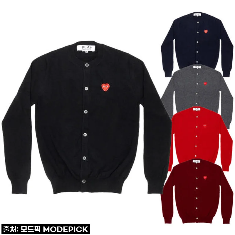 꼼데가르송 가디건 Unisex Round Neck Cardigan AX-N802-051 사용후기