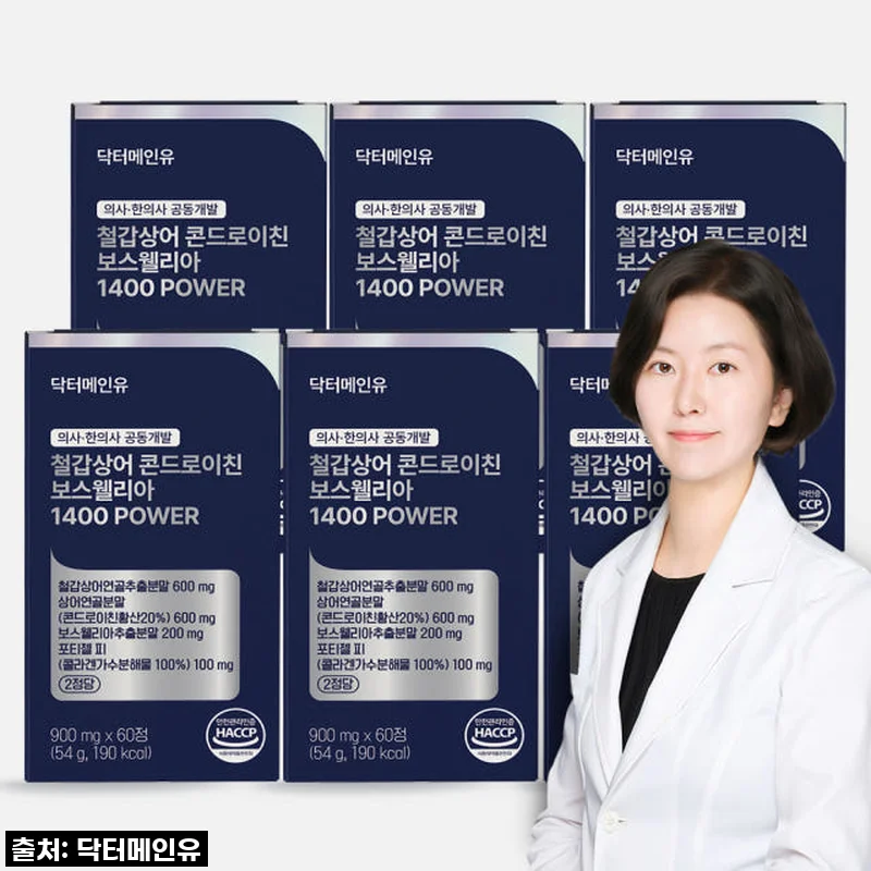 철갑상어 콘드로이친 보스웰리아 1400파워 상어연골 CS6형 6개월 사용 후기