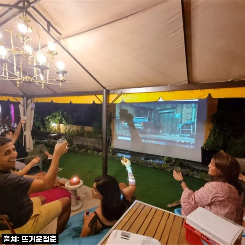 싱가포르 더 선다우너 루프탑 영화 관람과 칵테일 3잔 체험 후기