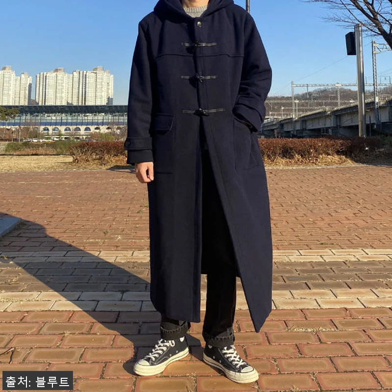 오버핏 떡볶이코트 겨울 남자 후드 더 관련 이미지 1