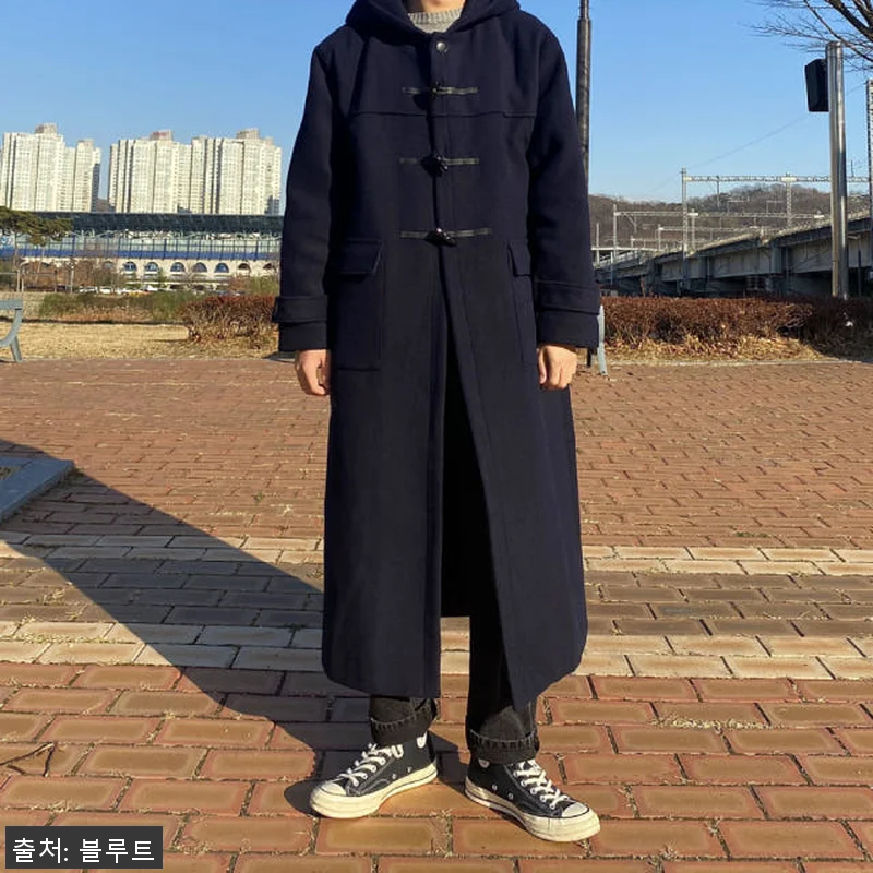 오버핏 떡볶이코트 겨울 남자 후드 더 관련 이미지 2