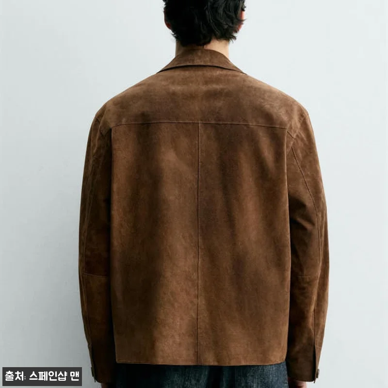 자라 스웨이드 가죽 버튼 오버셔츠 8 관련 이미지 3