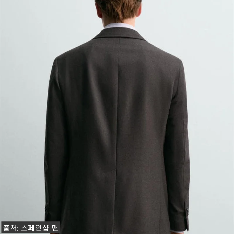 자라 플란넬 울 더블버튼 블레이저 X 관련 이미지 3