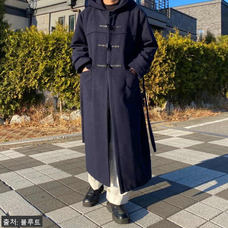 오버핏 떡볶이코트 겨울 남자 후드 더 관련 이미지 3