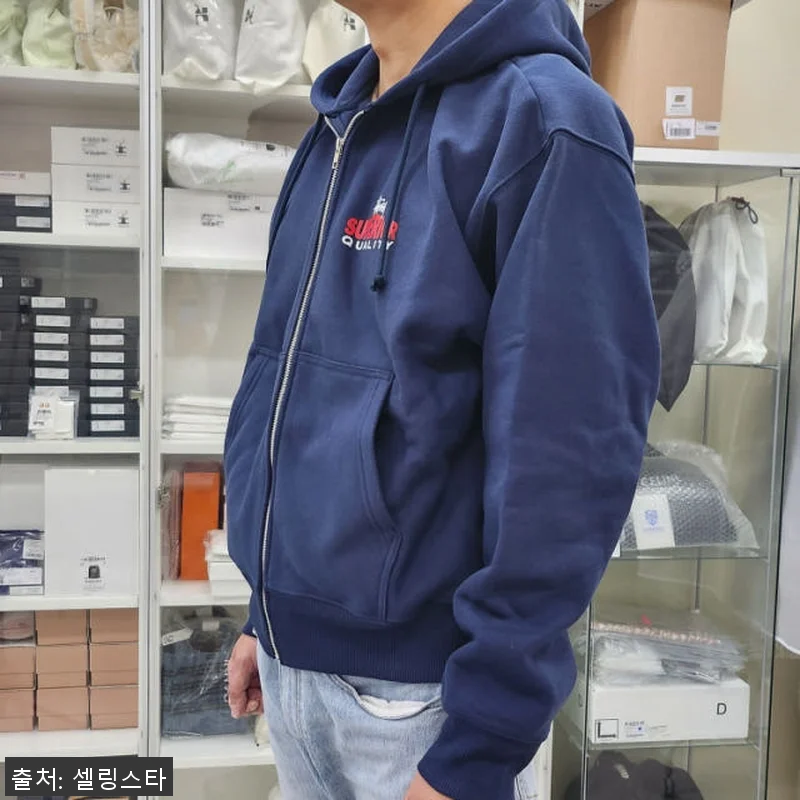 스투시 슈페리어 퀄리티 기모 집업 후 관련 이미지 4