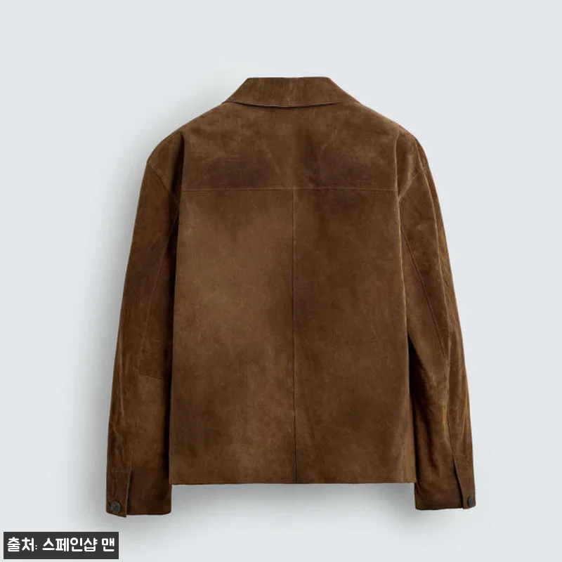 자라 스웨이드 가죽 버튼 오버셔츠 8 관련 이미지 8