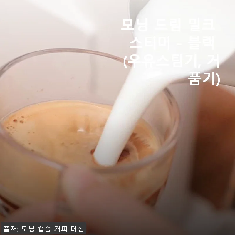 모닝 드림 밀크 스티머 - 블랙, 직접 사용해본 솔직한 후기