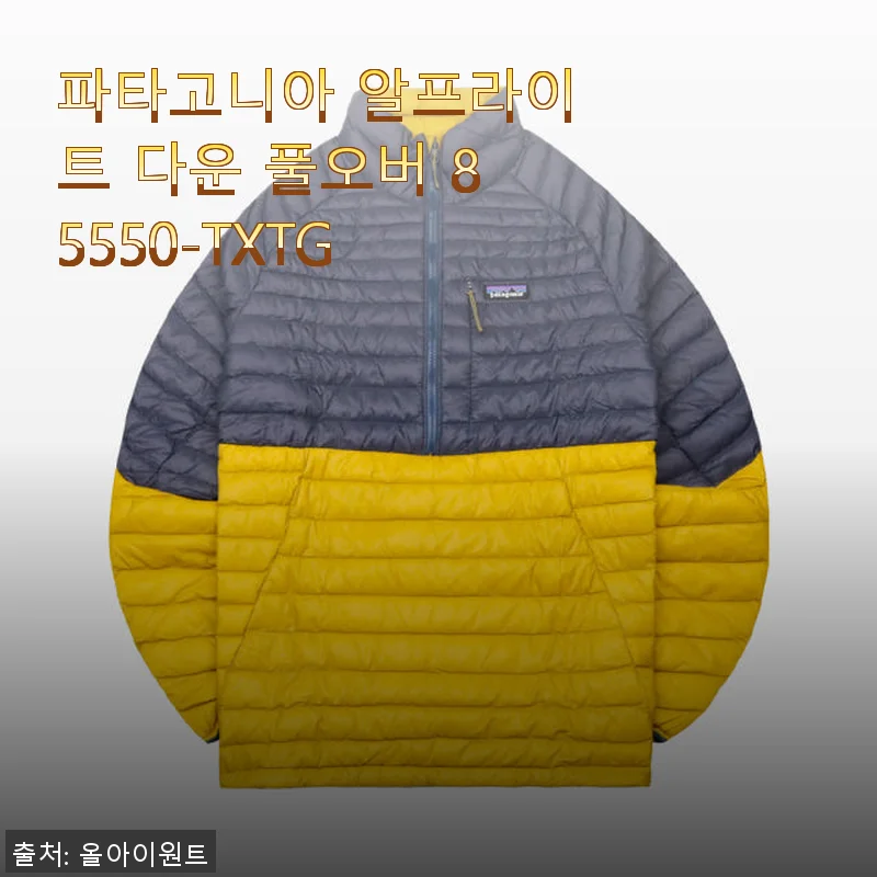 파타고니아 알프라이트 다운 풀오버 85550-TXTG 사용후기
