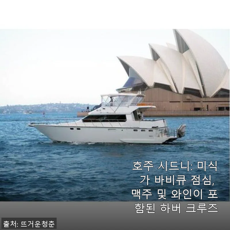 호주 시드니 미식가 바비큐 점심과 하버 크루즈 체험 후기