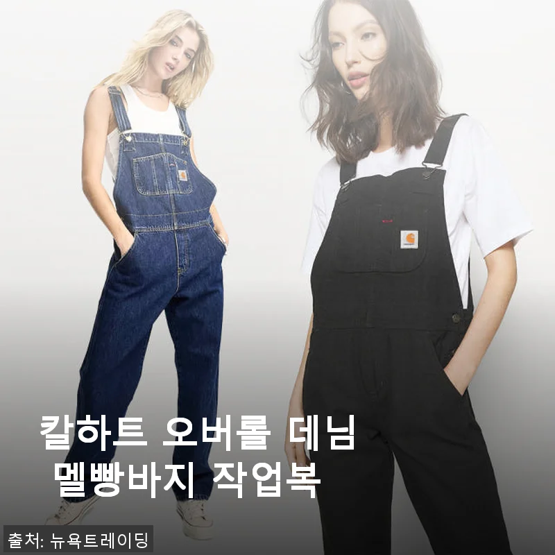칼하트 오버롤 데님 멜빵바지 작업복 사용후기
