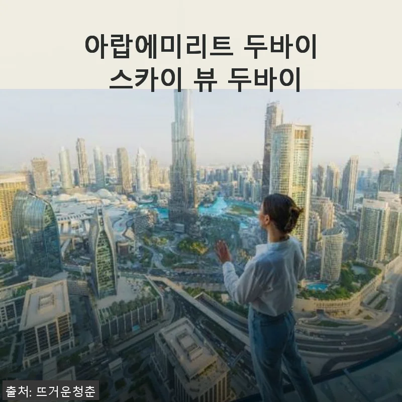 아랍에미리트 두바이 스카이 뷰 두바이 입장권 사용 후기 및 체험기