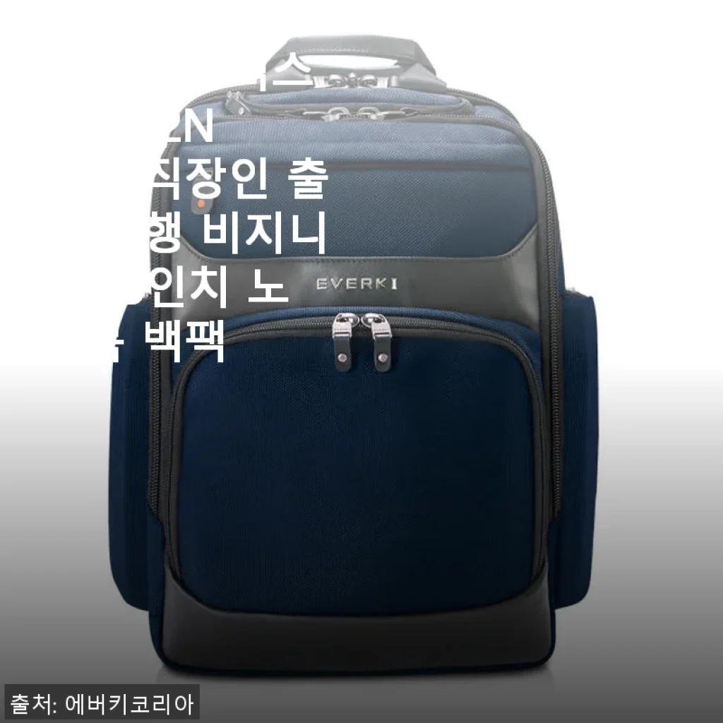 에버키 오닉스 EKP132N 15인치 노트북 백팩 사용후기 – 직장인과 여행에 딱 맞는 비즈니스 백팩