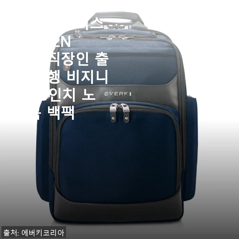 에버키 오닉스 EKP132N 15인치 노트북 백팩 사용후기 – 직장인과 여행에 딱 맞는 비즈니스 백팩
