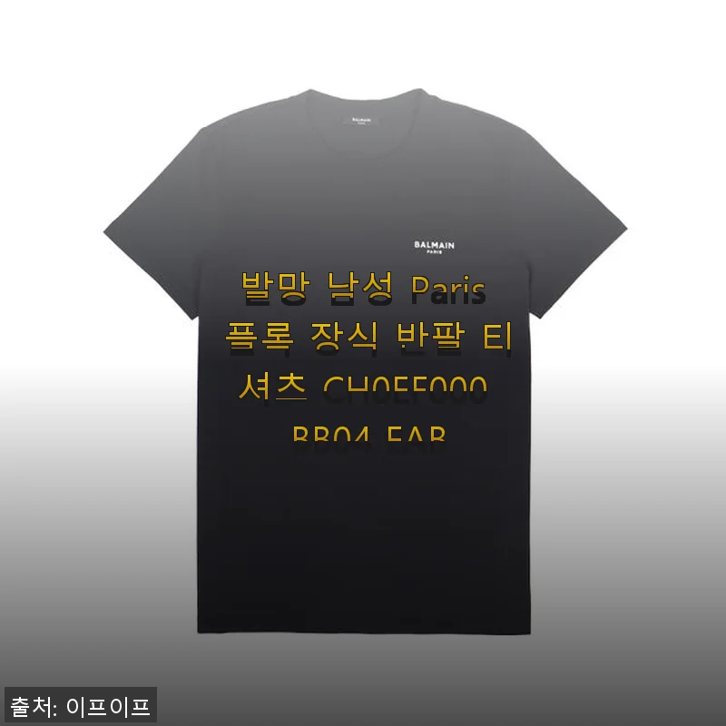 발망 남성 Paris 플록 장식 반팔 티셔츠 CH0EF000 BB04 EAB 사용 후기