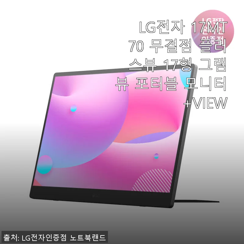 LG전자 17MT70 무결점 플러스뷰 17형 그램뷰 포터블 모니터 사용후기