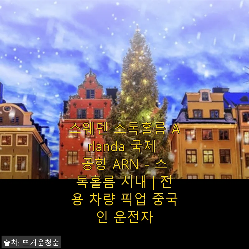 스웨덴 스톡홀름 Arlanda 국제공항에서 시내까지 전용 차량 픽업 서비스 사용 후기