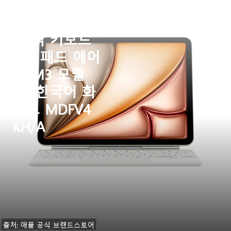 Apple 정품 매직 키보드 아이패드 에어 11(M3 모델)용 사용후기