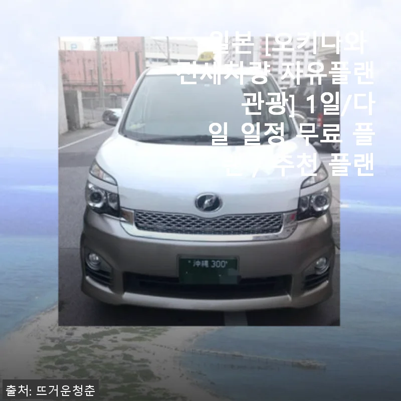 일본 오키나와 전세차량 자유플랜 관광 체험 후기와 추천 포인트