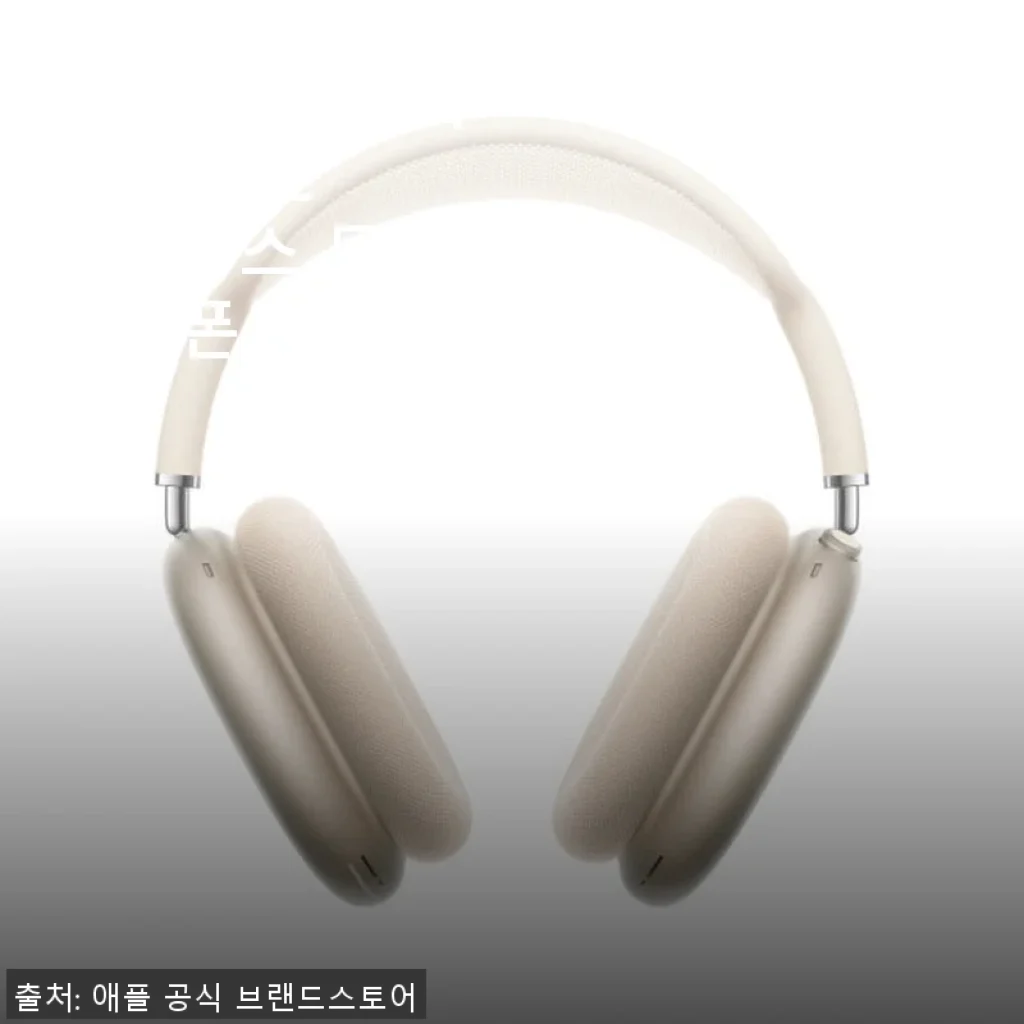 애플 에어팟 맥스 USB-C 블루투스 무선 헤드폰 스타라이트 사용후기
