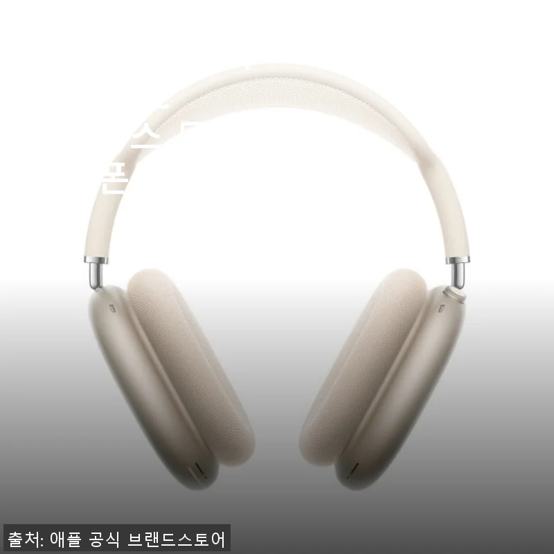 애플 에어팟 맥스 USB-C 블루투스 무선 헤드폰 스타라이트 사용후기